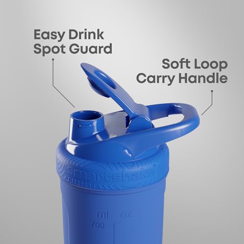 SmartShake زجاجة خلط بروتين ستانلس ستيل سمارت شيك DC COMICS ريفورس 900 مل | 30 أونصة - غطاء لولبي مانع للتسرب - خالي من BPA - للجنسين - غير معزول - شعار وندر وومن - Image 5