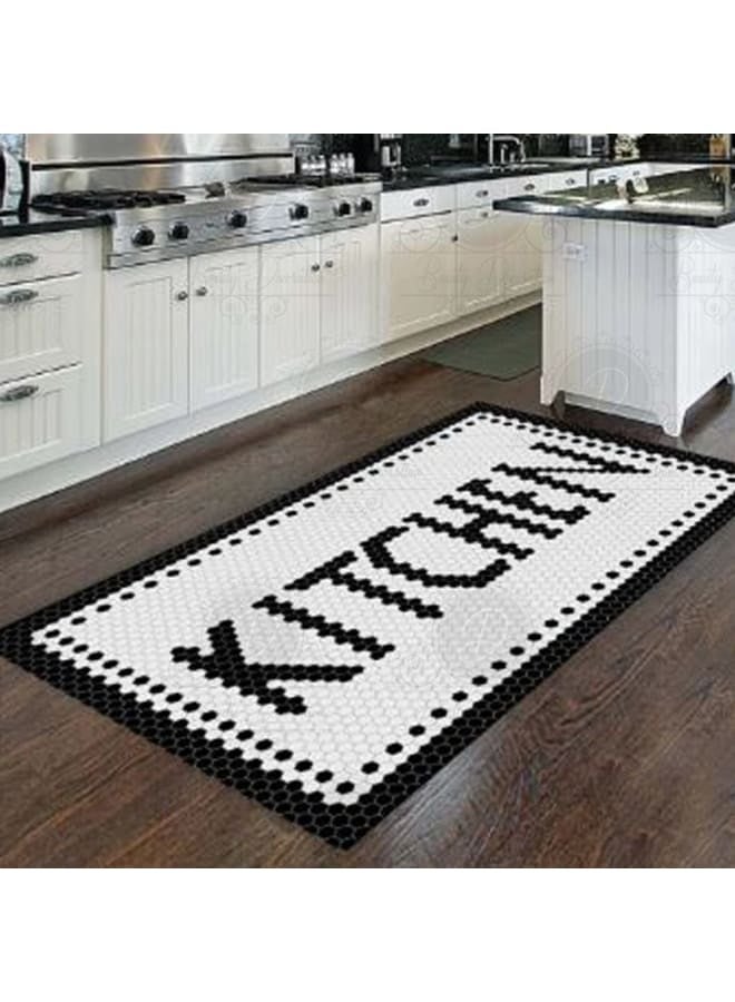 Hendi Mandala Anti-Slip Printed Kitchen Floor Rug, Soft Velvet Face, Multiple Sizes Availbale For Ultimate Comfort and Style - Image 1
