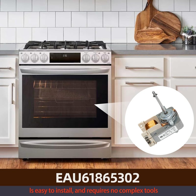محرك التهوية EAU61865302، AP6235453، PS12080212 متوافق مع محركات مروحة أفران LG؛ يمكن استخدامه كبديل (يناسب الطرازات: LRE وغيرها). - Image 3