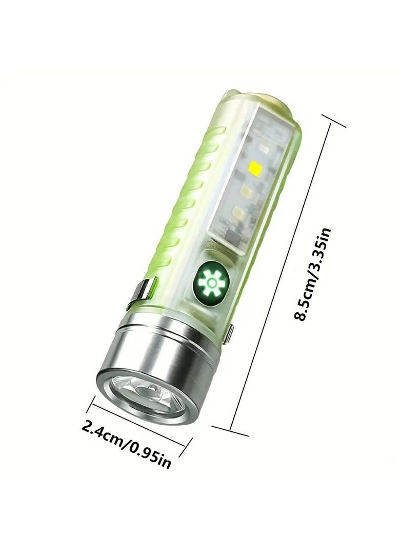 Generic Super Bright Mini Flashlight USB Rechargeable 8 Modes Zoomable Tactical Torch Light Perfect For Camping Hiking And Cycling  - Image 3