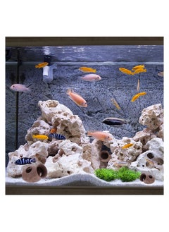 SYOSI Aquarium Cave Decorations, Betta Hideout Fish Tank Accessories Shrimp Cichlid Natural Breeding Hiding Cave Stones Small Fish Tank Hideaway Decor Betta Hide Toys Fish Rock House  - Image 3