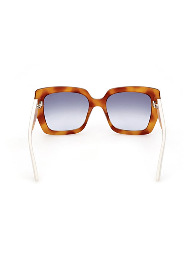 جس نظارة شمسية  عصرية بإطار مربع للنساء - أسود لامع - Image 5