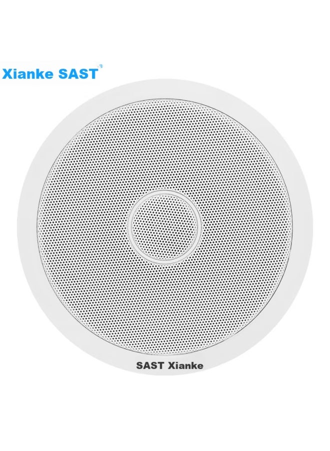SAST Sast Z4-1 Coaxial Constant Impedance Ceiling Speaker, Background Music Public Address System, Home Theater High-fidelity Ceiling-mounted Speaker, 5 Inches - Image 1