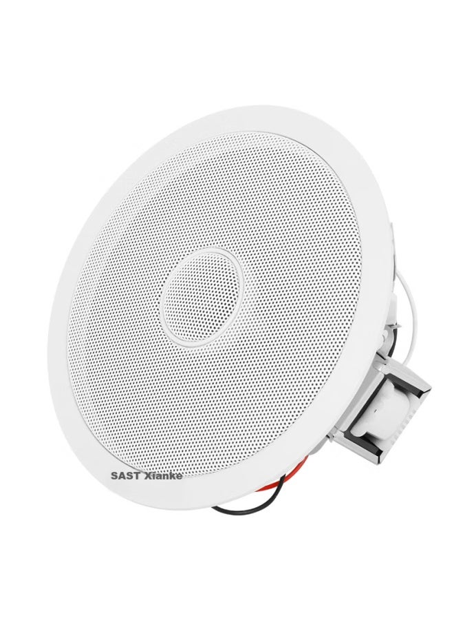 SAST Sast Z4-1 Coaxial Constant Impedance Ceiling Speaker, Background Music Public Address System, Home Theater High-fidelity Ceiling-mounted Speaker, 5 Inches - Image 2