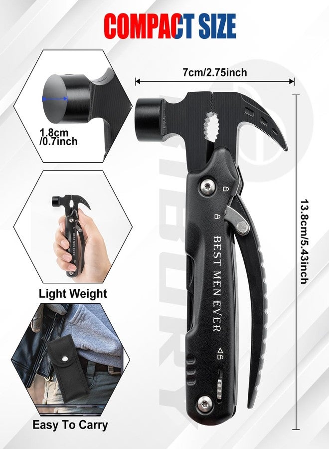 بيبوري هدايا بيبوري للرجال، مطرقة متعددة الاستخدامات 12 في 1 مع ندفة ثلج 18 في 1، أدوات نجاة متعددة الاستخدامات، هدية للرجال، أداة متعددة الاستخدامات في الهواء الطلق، أدوات رائعة للزوج والصديق والبالغين - Image 2