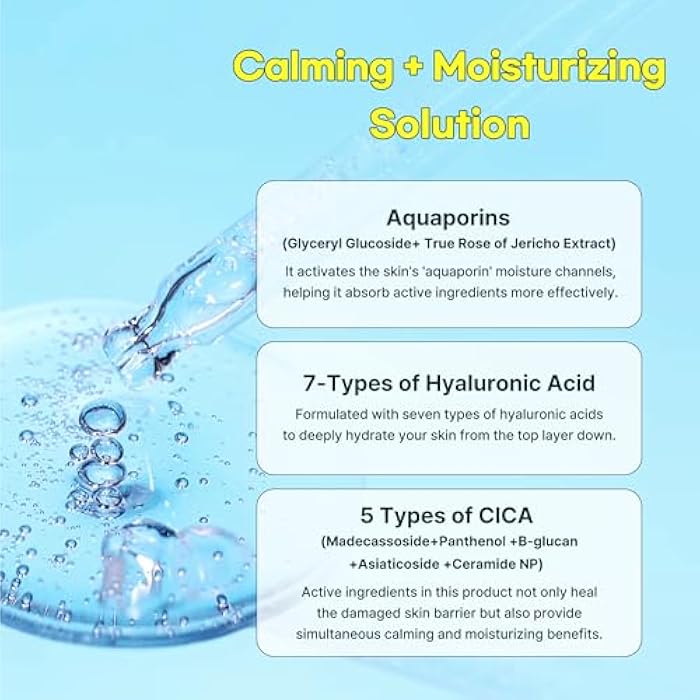 TIA'M سيروم تيام هيدراتينغ جلو ريفيف، 1.35 أونصة سائلة، سيروم وجه خفيف وغير لزج للترطيب العميق وتهدئة البشرة، مثالي للبشرة الجافة والمجففة، العناية بالبشرة الكورية - Image 5