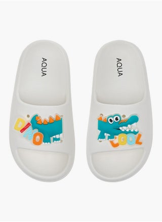 Boys Alligator Accent Slip-On Slides - pzsku/Z098B8C3C7DAFBC840016Z/45/1749654736/7346389f-1020-4007-b66f-b1cbe2c3a086