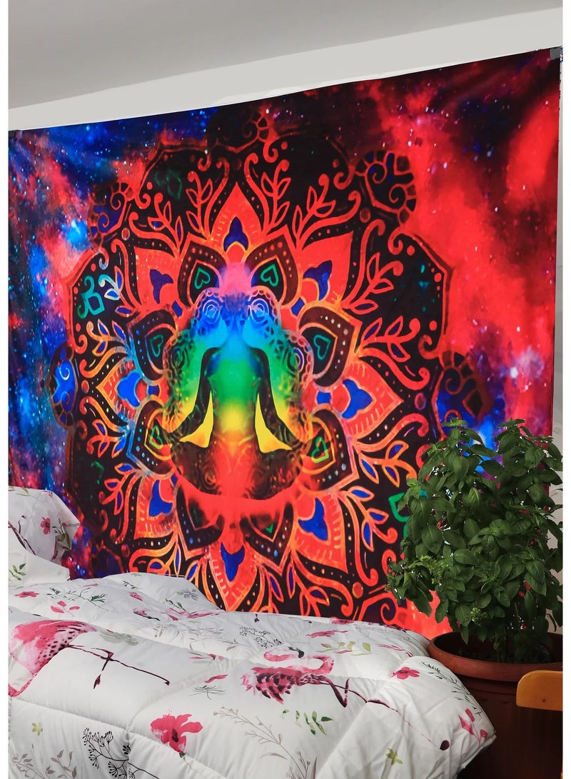 Deep Yoga Tapestry Length 200 x 150 Width CM - Image 2