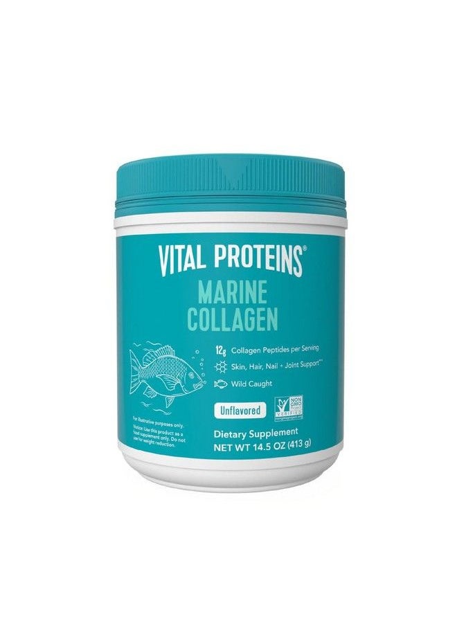 Vital Proteins - Marine Collagen Peptides Powder Supplement For Skin Hair Nail Joint Hydrolyzed Collagen 12G Per Serving 14.5Oz Canister - Image 1