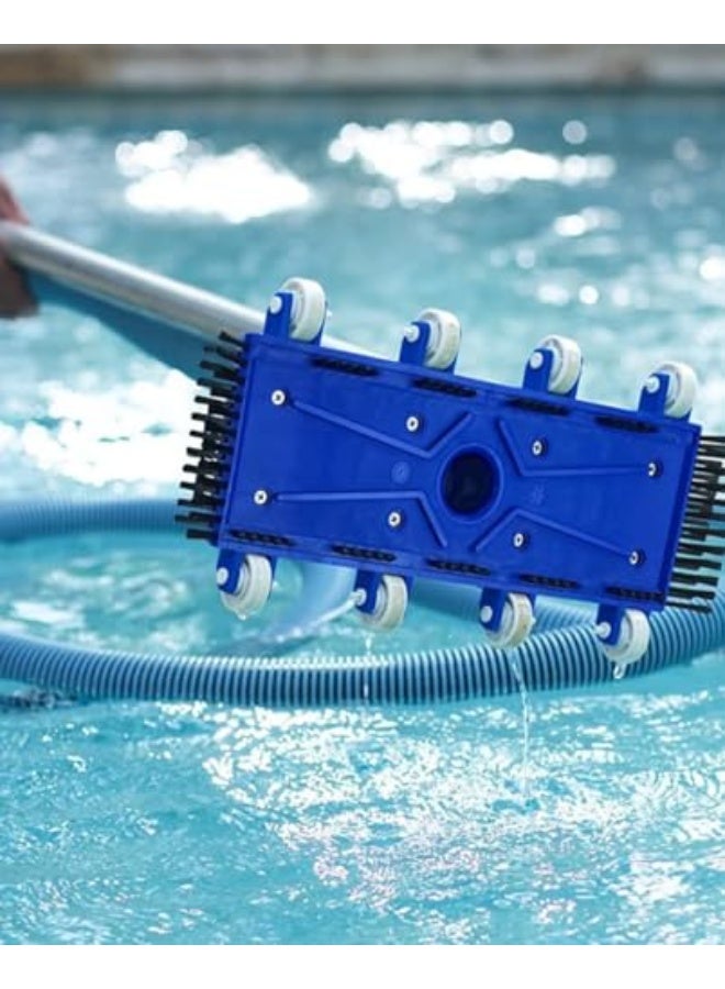 Saraele 14 Inch Flexible Pool Vacuum Head with Side Brushes, Heavy Duty Swimming Pool Vacuum with Head Connect 1-1/4" or 1-1/2" Hose, Pool Cleaning Tool for Pools, Spas, Hot Tubs, Ponds - Image 5