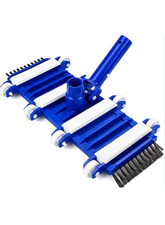 Saraele 14 Inch Flexible Pool Vacuum Head with Side Brushes, Heavy Duty Swimming Pool Vacuum with Head Connect 1-1/4" or 1-1/2" Hose, Pool Cleaning Tool for Pools, Spas, Hot Tubs, Ponds - Image 1