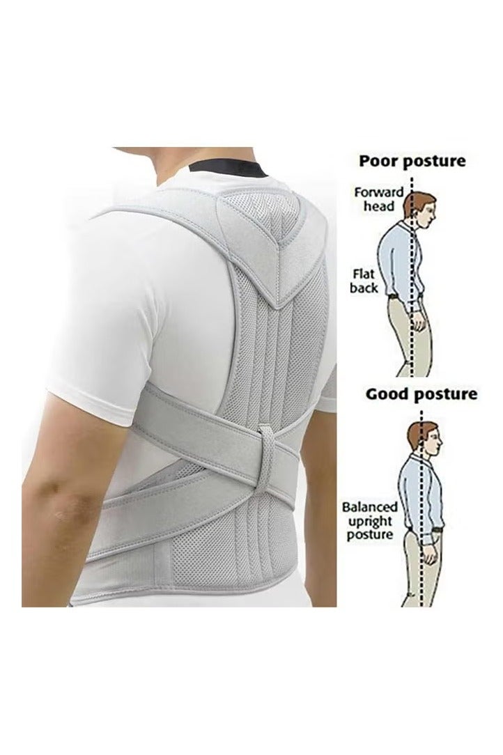 Postural Belt Correction Belt, Shoulder Posture Corrector, Invisible Orthopedic Corset Straight Back Support, Back Pain Relief