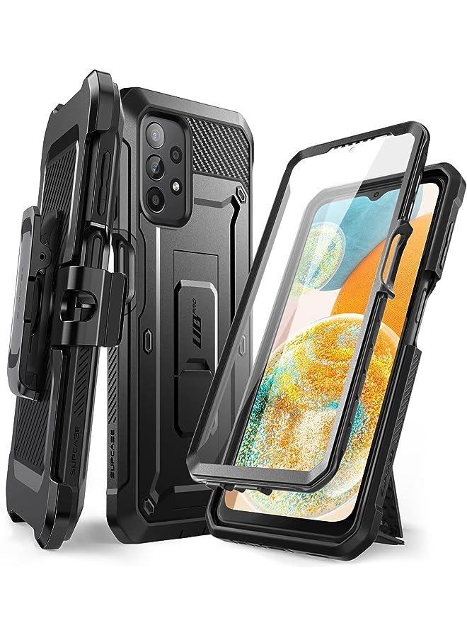 SupCase Unicorn Beetle Pro Case for Samsung Galaxy A23 4G/5G (2022), Full-Body Rugged Belt-Clip & Kickstand Case with Built-in Screen Protector (Black) - Image 1