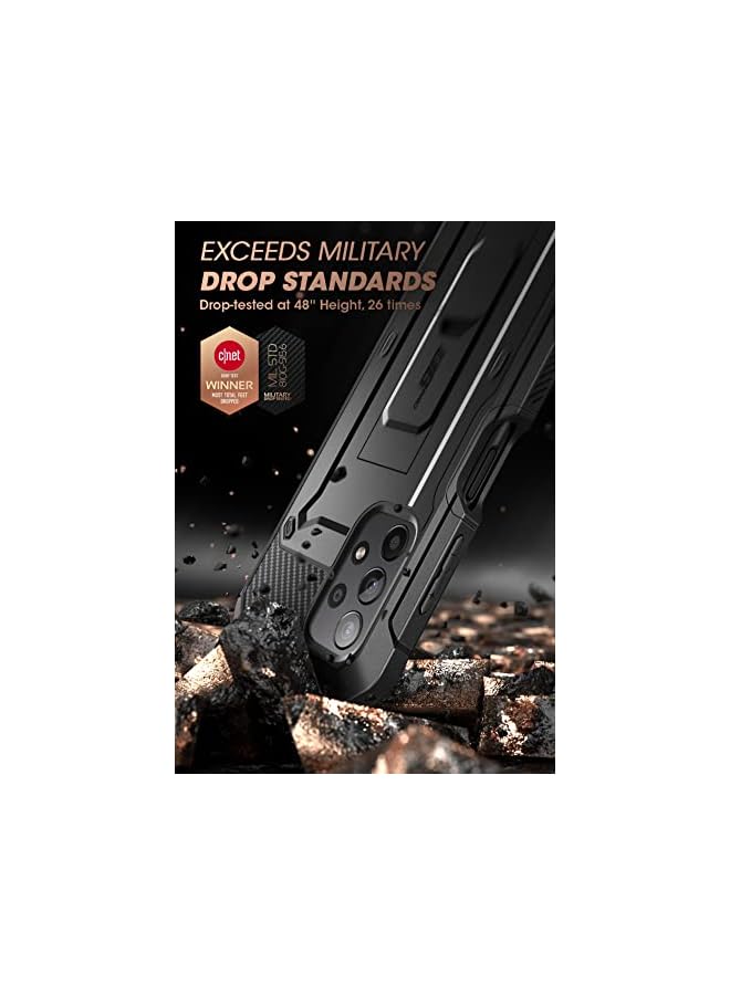 SupCase Unicorn Beetle Pro Case for Samsung Galaxy A23 4G/5G (2022), Full-Body Rugged Belt-Clip & Kickstand Case with Built-in Screen Protector (Black) - Image 3