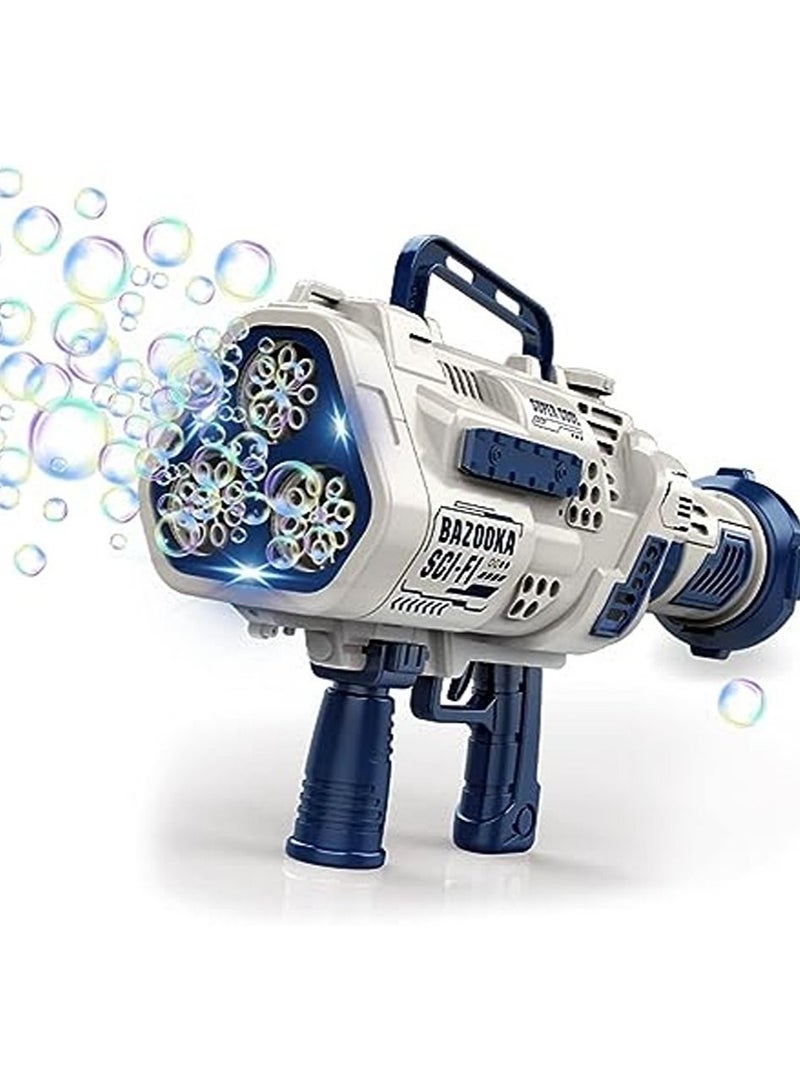 PROMASS Bubble Gun Machine- 24 Hole LED Lights- Attachable Bubble Solution- Rechargeable- Bubble Maker for Parties- Weddings- Indoor & Outdoor Play - Image 1