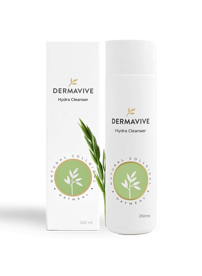 Dermavive Hydra Cleanser - Non-Irritating Facial and Skin Cleanser, | pH Balanced, Softens and Hydrates Sensitive Skin, 250ml - Image 1