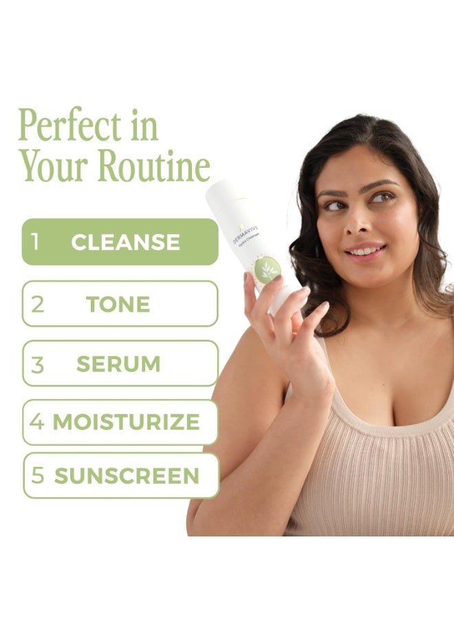 Dermavive Hydra Cleanser - Non-Irritating Facial and Skin Cleanser, | pH Balanced, Softens and Hydrates Sensitive Skin, 250ml - Image 5