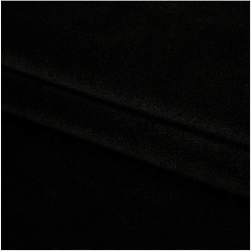 Minky Fabric Velvet Fabric 142x100cm Velour Material for Sofa Chair Seat Cover, Curtain, DIY Crafts, Cushions for Blankets, Apparel, Baby Accessories, Throws, P (Color : Black 37) - Image 1