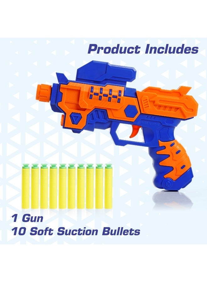 Chanak Hi-arm soft bullet gun toy - safe plastic gun with 10 bullets, effective range of 40 feet, ideal for kids above 7 years - Image 4
