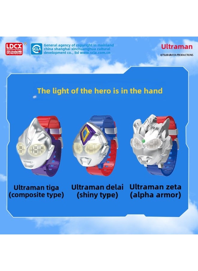 Generic - Genuine Smart Ultraman Watch Mecha Deformation Children Boys Girls Ultraman Hero Watch Toy Gift-Color:Ultra Q-change Watch-ultraman Bright - Image 1