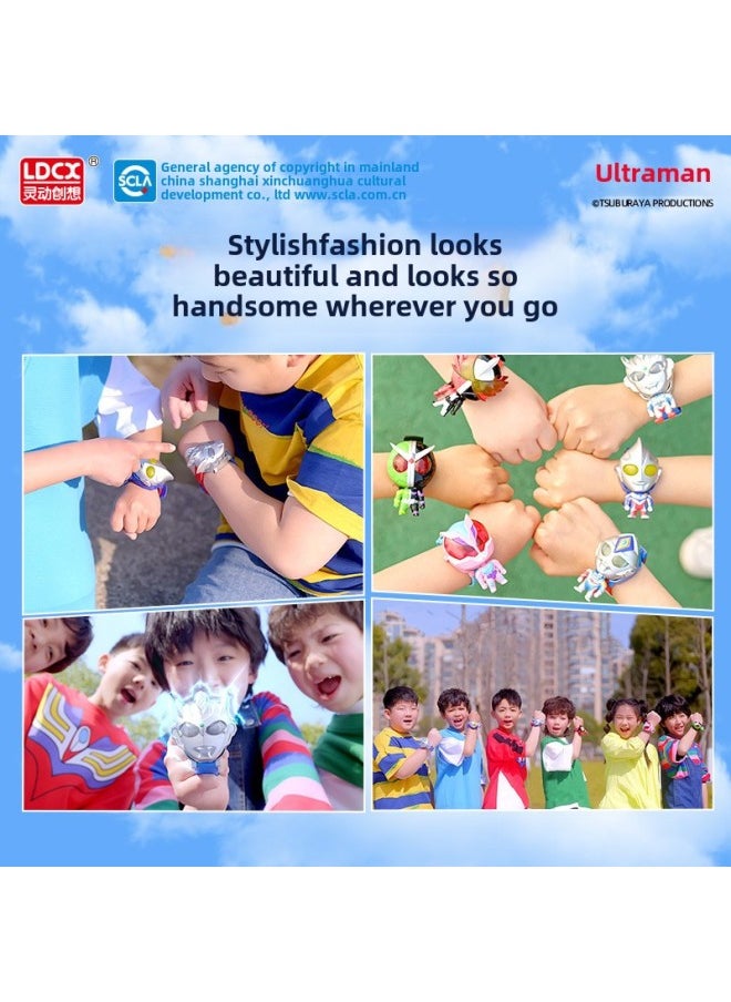 Generic - Genuine Smart Ultraman Watch Mecha Deformation Children Boys Girls Ultraman Hero Watch Toy Gift-Color:Ultra Q-change Watch-ultraman Bright - Image 1