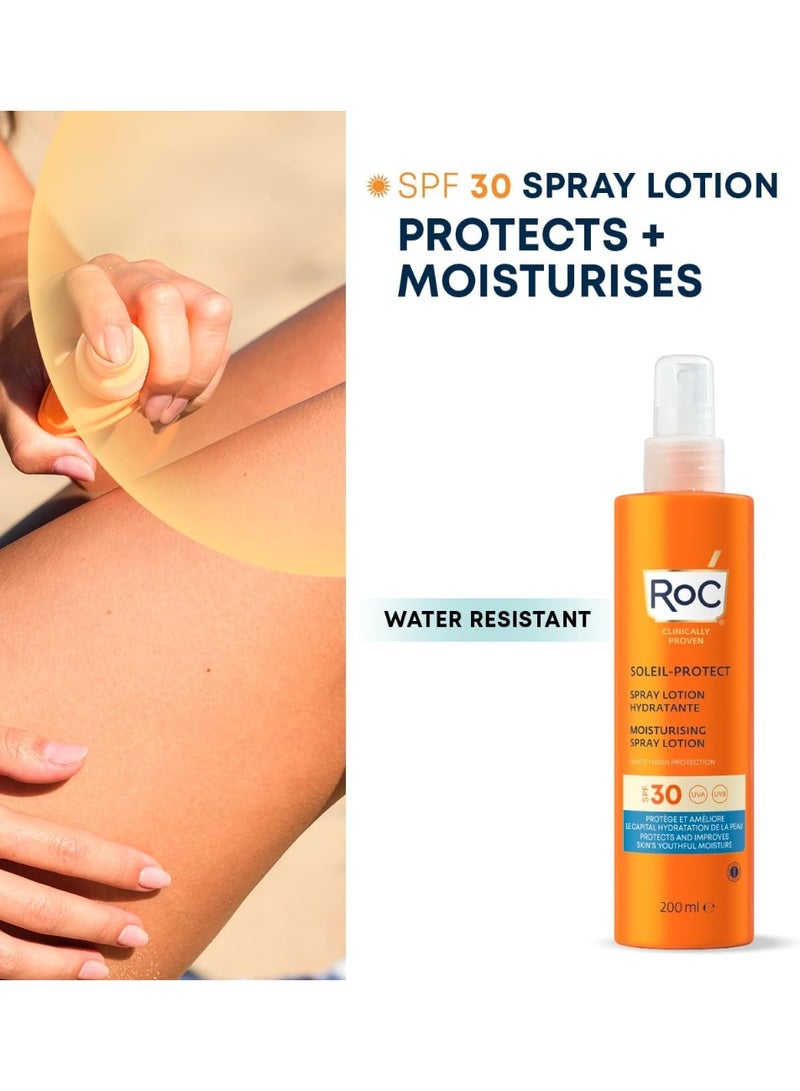 روك لوشن رذاذ مرطب RoC Soleil-Protect بعامل حماية من الشمس SPF30 200 مل - Image 3