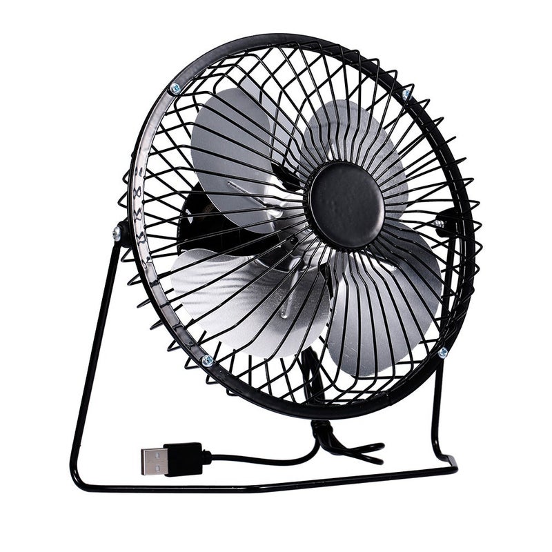 USB Mini Desktop Cooler Fan for Office and Home Use Black 5 inch [maca powder]] [official standard - Image 1