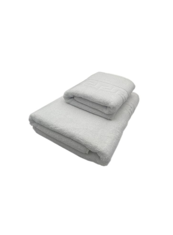 BYFT Magnolia (White) Luxury Towel set (Set of 1 Hand-50x100cm & 1 Bath Towel) 100% Cotton, Highly Absorbent and Quick dry, Hotel and Spa Quality Bath linen-500 Gsm - Image 3