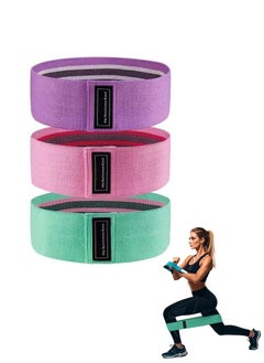 Lemon 3PCS Resistance Bands for Working Out Stretch Bands for Booty Exercise Bands for Legs Women Booty Stretch Bands 3 Level Non-Slip Bands for Home and Gym Workout, Yoga, Pilates  - Image 1