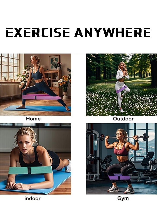Lemon - 3PCS Resistance Bands for Working Out Stretch Bands for Booty Exercise Bands for Legs Women Booty Stretch Bands 3 Level Non-Slip Bands for Home and Gym Workout, Yoga, Pilates - Image 1