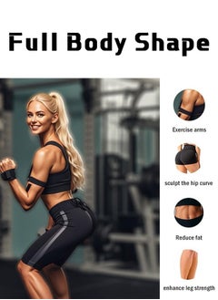Lemon 3PCS Resistance Bands for Working Out Stretch Bands for Booty Exercise Bands for Legs Women Booty Stretch Bands 3 Level Non-Slip Bands for Home and Gym Workout, Yoga, Pilates  - Image 4