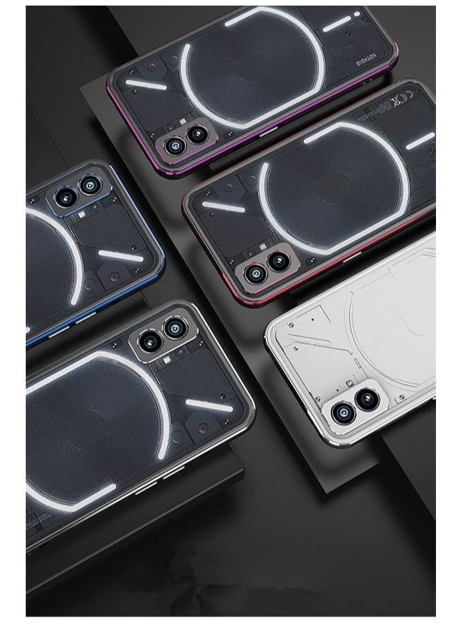 Case for Nothing Phone 2a, Aluminum Metal bumper Frame Slim Cover phone case, Shock Absorption Anti-Scratch Full Around Protection 2a - Image 2