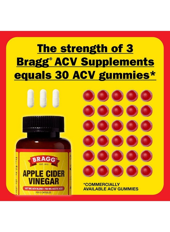 Bragg Apple Cider Vinegar Capsules with Vitamin D and Zinc - (3 Pack) 90 Capsules - Supports The Immune System - Image 4