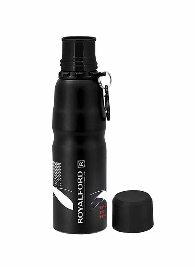 Royalford Stainless Steel Sport Bottle Black 750ml - Image 2