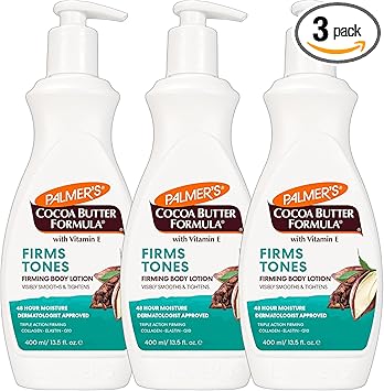 PALMER'S Palmers Cocoa Butter Formula Skin Firming Body Lotion Toning Tightening Cream with Q10 Collagen Elastin Pump Bottle 400ml Click Customise Now to Make Your Bulk Buy  - Image 1