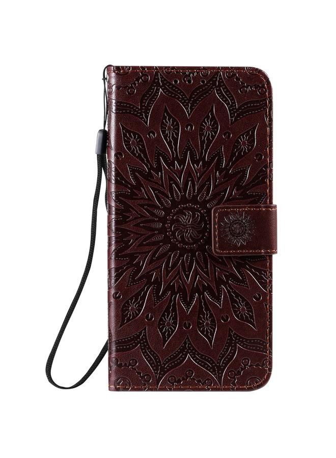 Zaboon Case For Galaxy S20+ Sun Print Horizontal Flip Protective Case with Holder & Card Slots & Wallet - Image 2