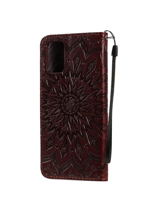Zaboon Case For Galaxy S20+ Sun Print Horizontal Flip Protective Case with Holder & Card Slots & Wallet - Image 3