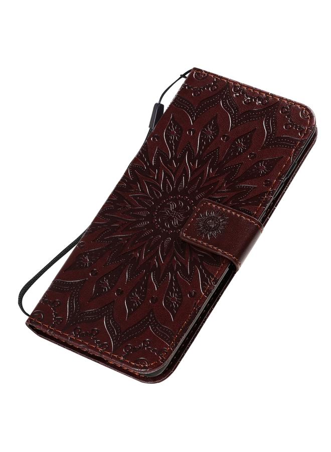 Zaboon Case For Galaxy S20+ Sun Print Horizontal Flip Protective Case with Holder & Card Slots & Wallet - Image 5