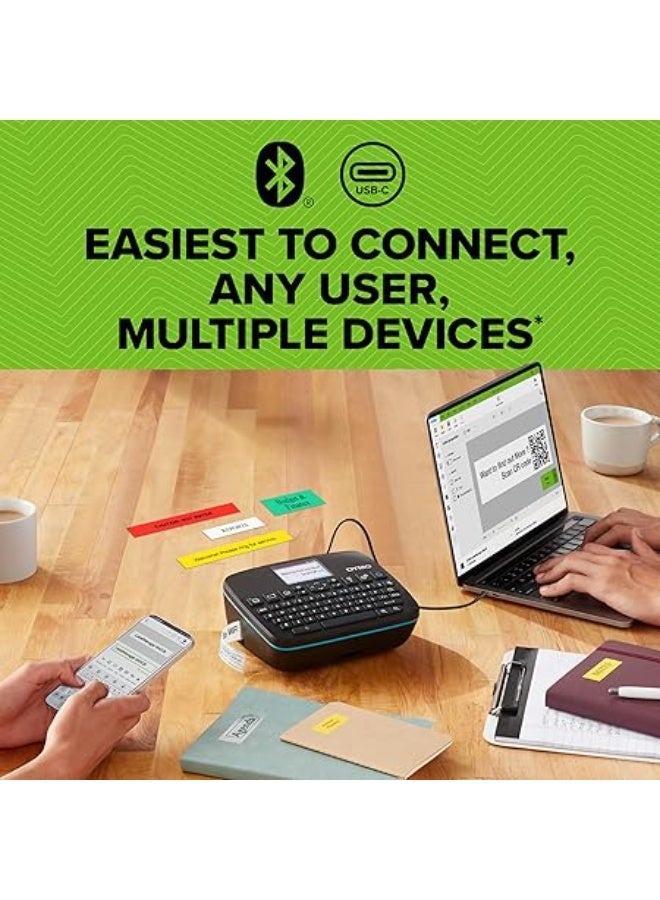 DYMO LabelManager Executive 640 CB Portable Label Printer, Monochrome Output, QWERTY Keyboard, Bluetooth & USB, Compatible with D1 Labels - Image 3