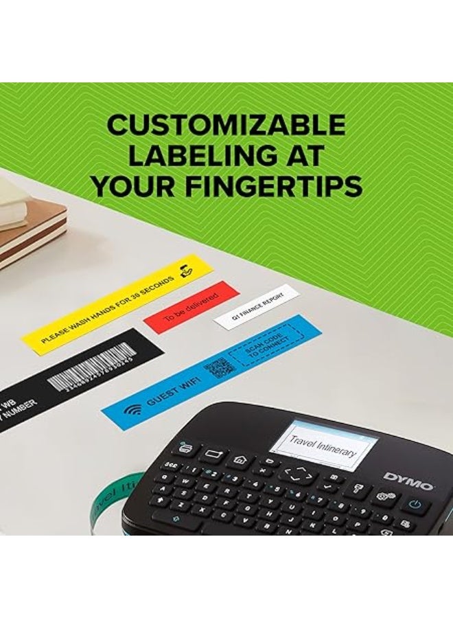 DYMO LabelManager Executive 640 CB Portable Label Printer, Monochrome Output, QWERTY Keyboard, Bluetooth & USB, Compatible with D1 Labels - Image 2