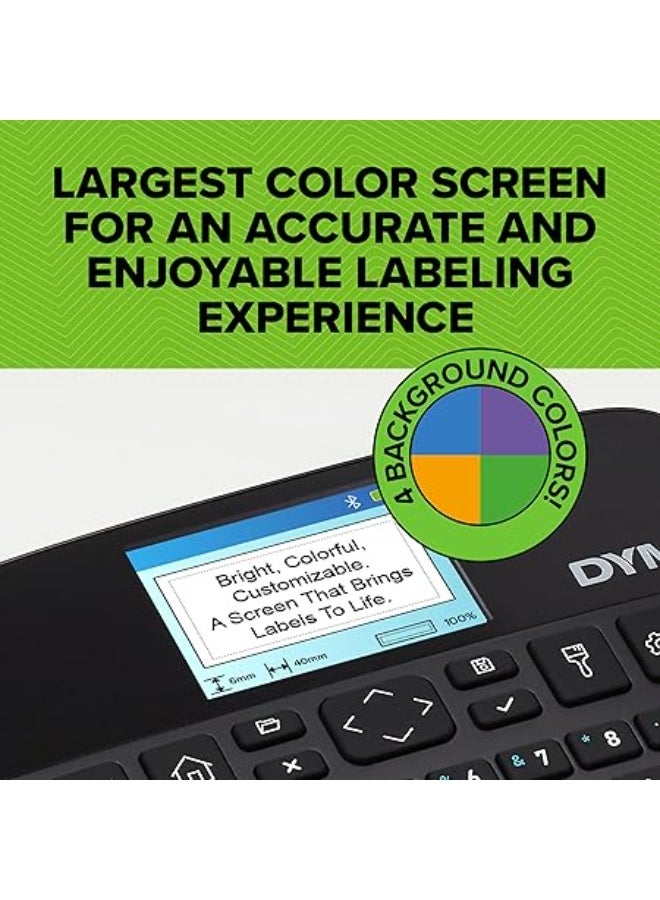 DYMO LabelManager Executive 640 CB Portable Label Printer, Monochrome Output, QWERTY Keyboard, Bluetooth & USB, Compatible with D1 Labels - Image 5