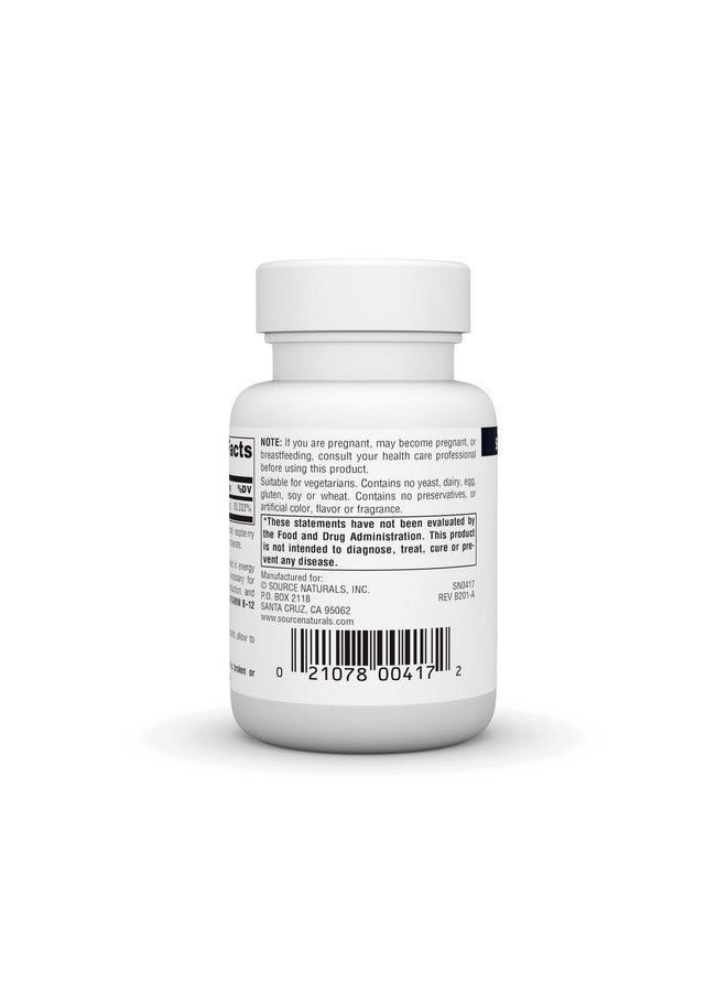 Source Naturals Vitamin B-12, 2000 mcg Supports Energy Production - 50 Lozenges - Image 3