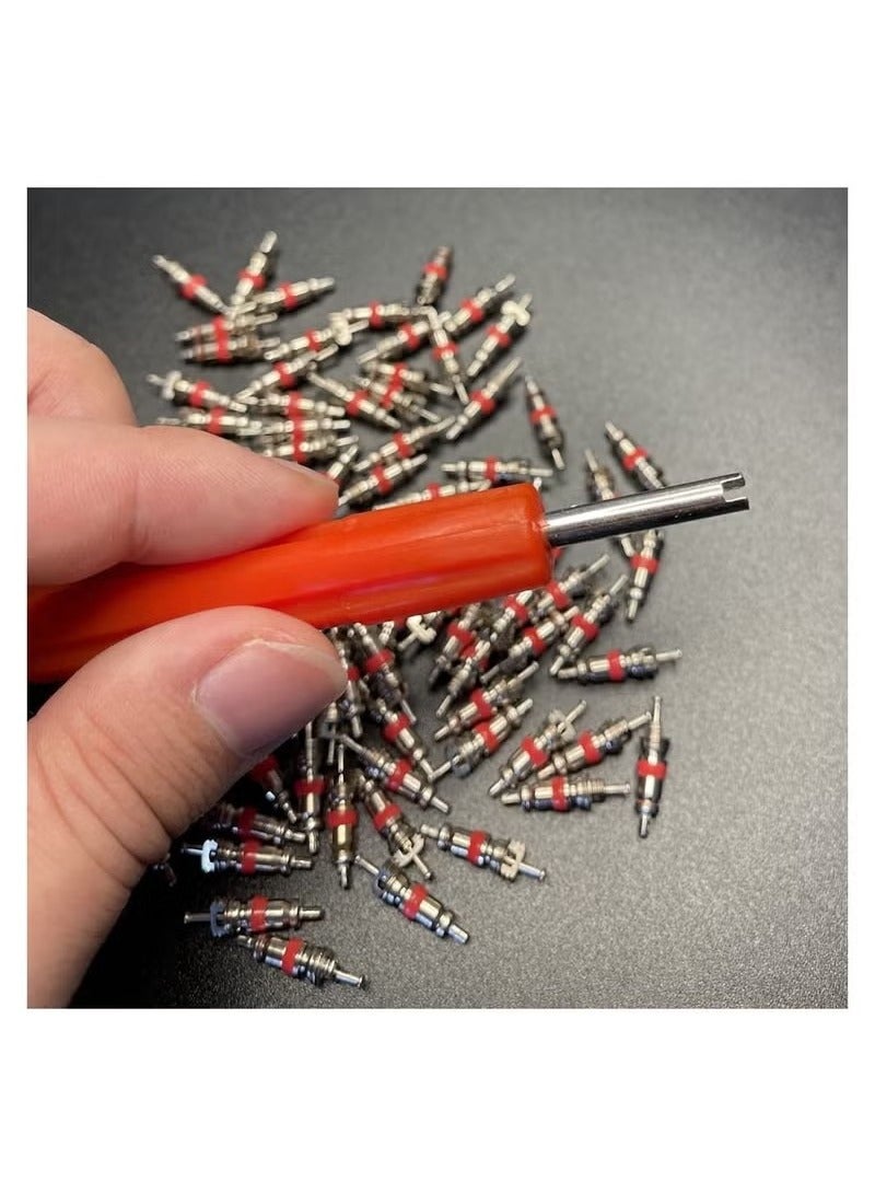 Unewshi Valve Core Disassembly Kit Contains 40 Valve Cores 20 Valve Caps And 3 Valve Core Wrenches Tyre Repair Tools - Image 2