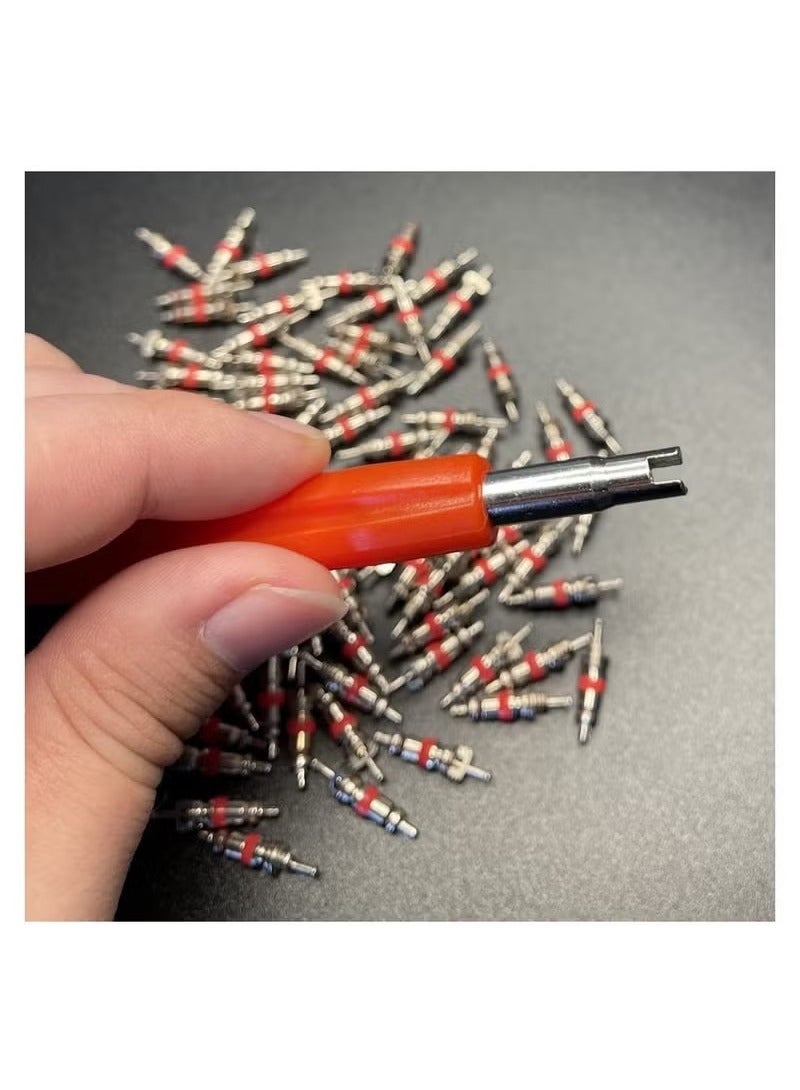 Unewshi Valve Core Disassembly Kit Contains 40 Valve Cores 20 Valve Caps And 3 Valve Core Wrenches Tyre Repair Tools - Image 3