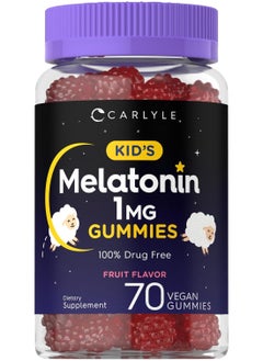CARLYLE Kids Melatonin 1 mg 70 Vegan Gummies  - Image 1