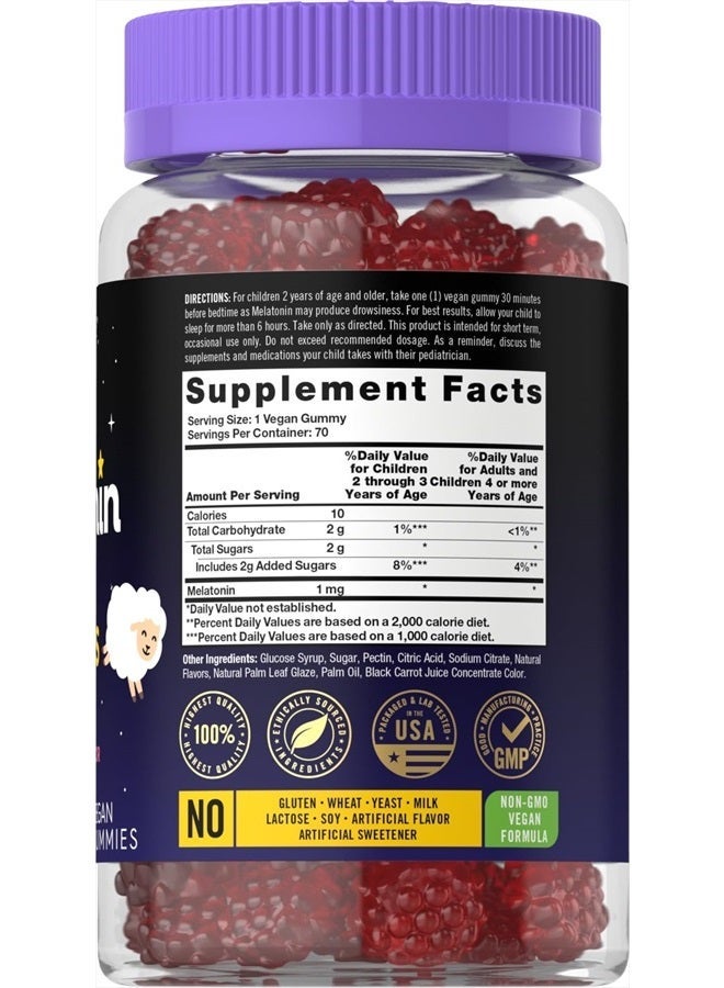 Carlyle Kids Melatonin 1 mg 70 Vegan Gummies - Image 3