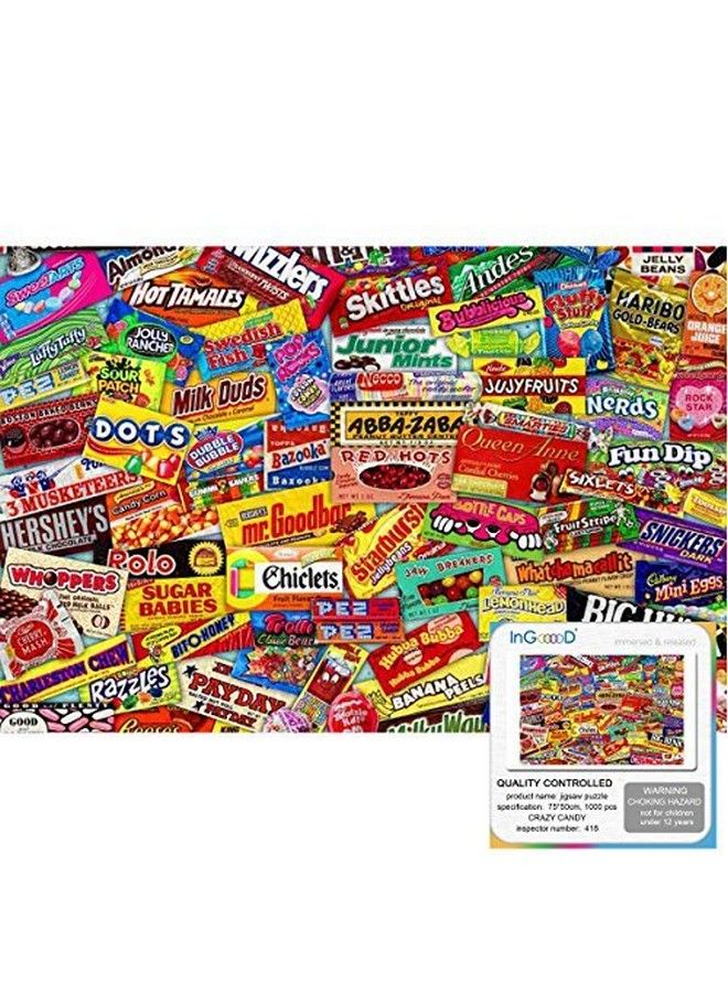 Ingooood Jigsaw Puzzle Collector Series Crazy Candy 1000 Pieces For Adult Wooden Toys Graduation Valentine'S Day Gift - Image 2