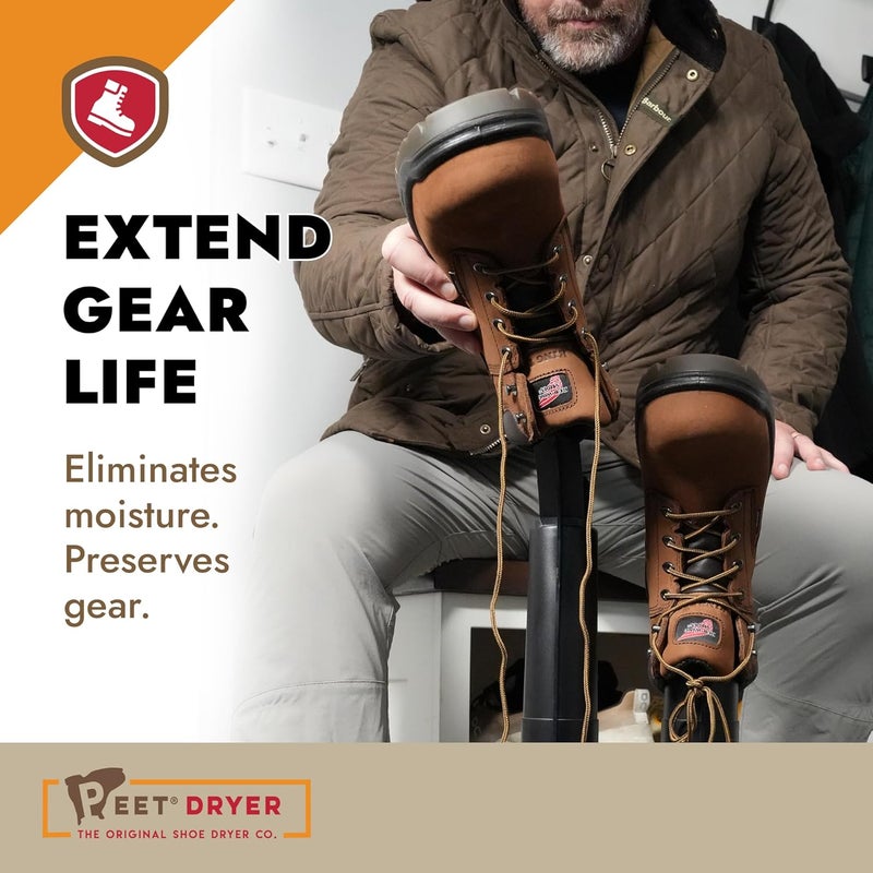 PEET , Original XL Tall Electric Shoe & Boot Dryer, Effective Drying for Hunting Boots, Hiking Boots & Outdoor Gear, Made in USA, Black - Image 3
