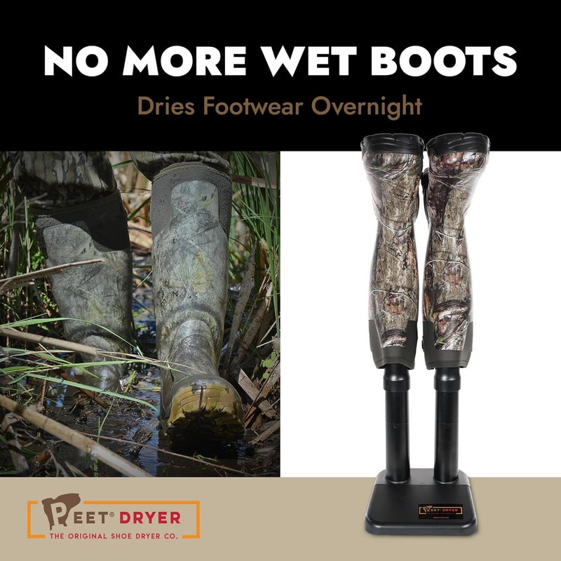 PEET , Original XL Tall Electric Shoe & Boot Dryer, Effective Drying for Hunting Boots, Hiking Boots & Outdoor Gear, Made in USA, Black - Image 1