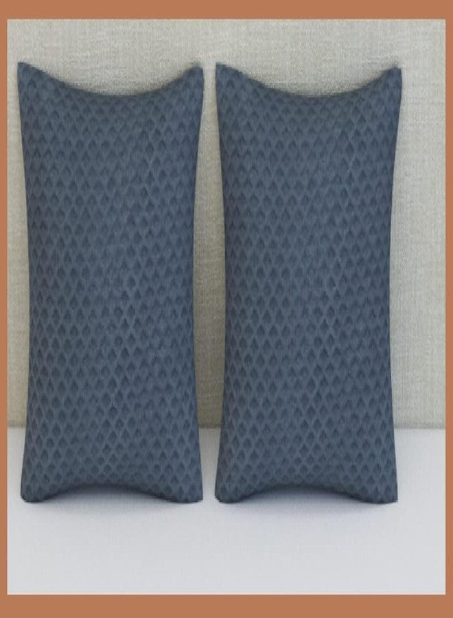 Hardeep Bed Linen Set Pack of 3 Including 1 Bed Runner with 2 Cushion Covers, Velvet Checkered Pattern, Grey, 18 x 84 Inches - Image 3